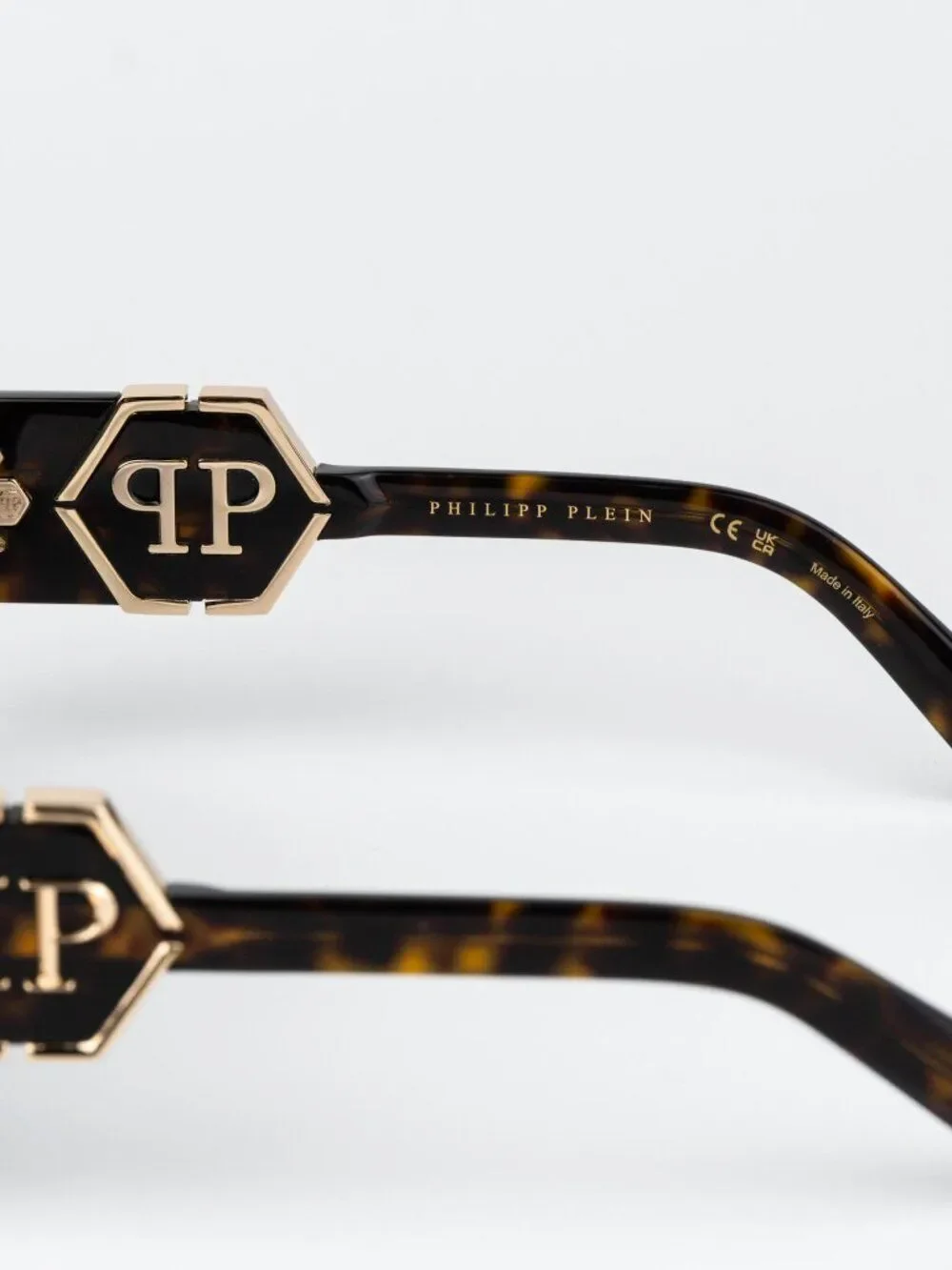 Philipp Plein Men Sunglasses Havana Green Mask SPP093M 0722 NEW AUTHENTIC